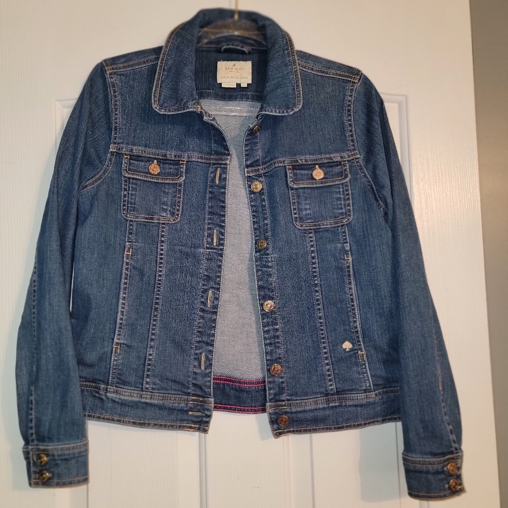 Kate Spade Dark Blue Jean Jacket - RARE find!